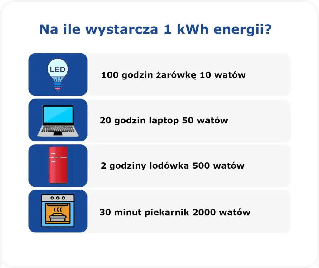 na co wystarczy 1 kWh?