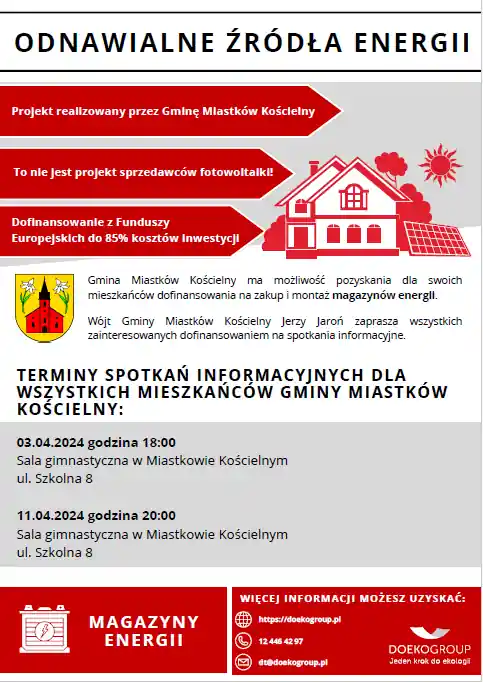 dotacje do magazynów energii miastków kościelny